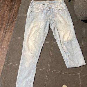 Light blue skinny jeans